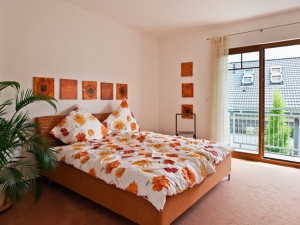 Beautiful interior of a modern bedroom