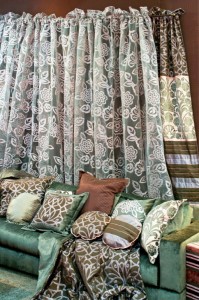 Green sofa