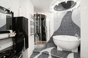 the bathroom