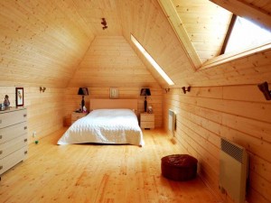 Wooden bedroom