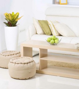 Modern Interior design.White Living Room