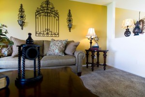 Close up on a Living Room