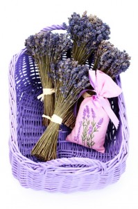 Basket with lavender