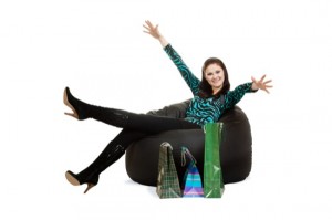 Woman on sofa