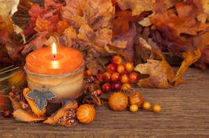 Autumn candle