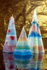 Hand made candles.