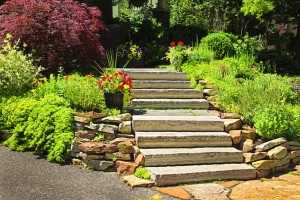 Natural stone landscaping