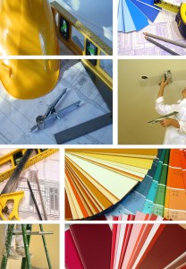Home improvement collage
