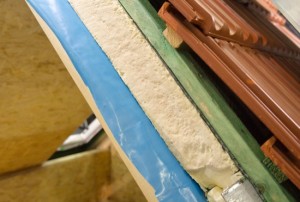 Thermal insulation of a house roof