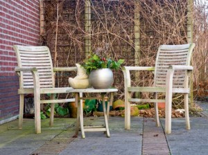 Wooden garden set