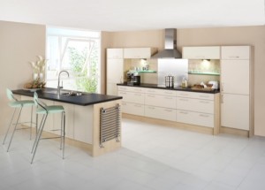 Modern luxury kitchen and dining room interior