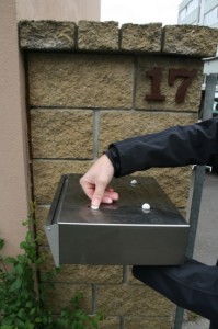 schranka - aplikace hmoty