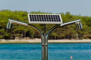 Solar, hot water shower on the seaside 3