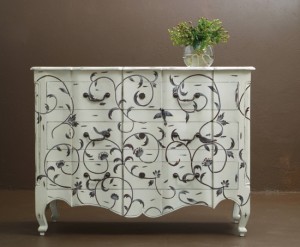 Hand crafted classic wooden dresser